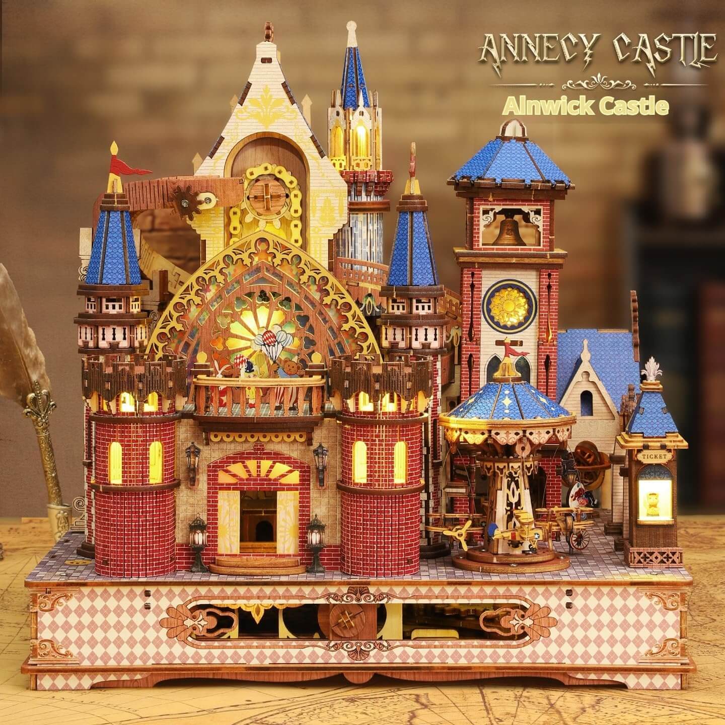 Annecy Castle Wooden Model Kit