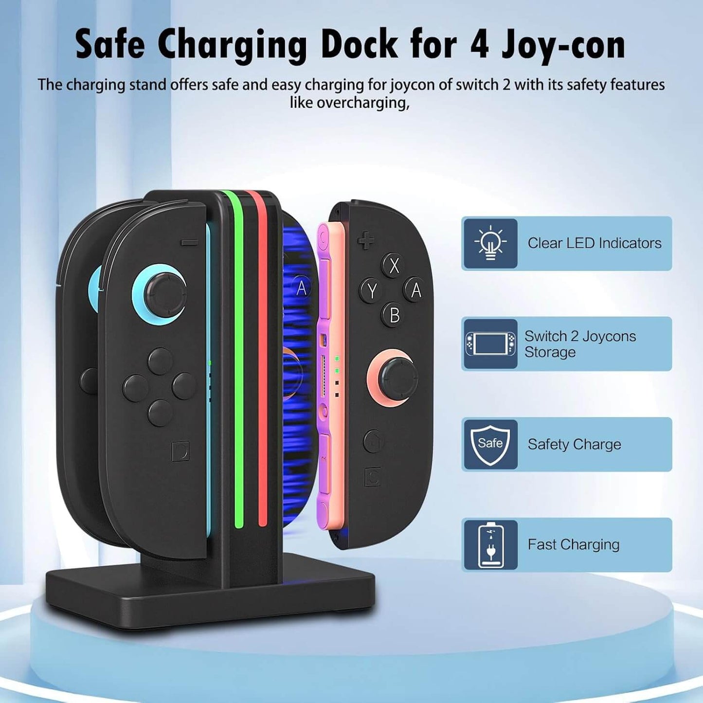 switch 2 joycon charger dock