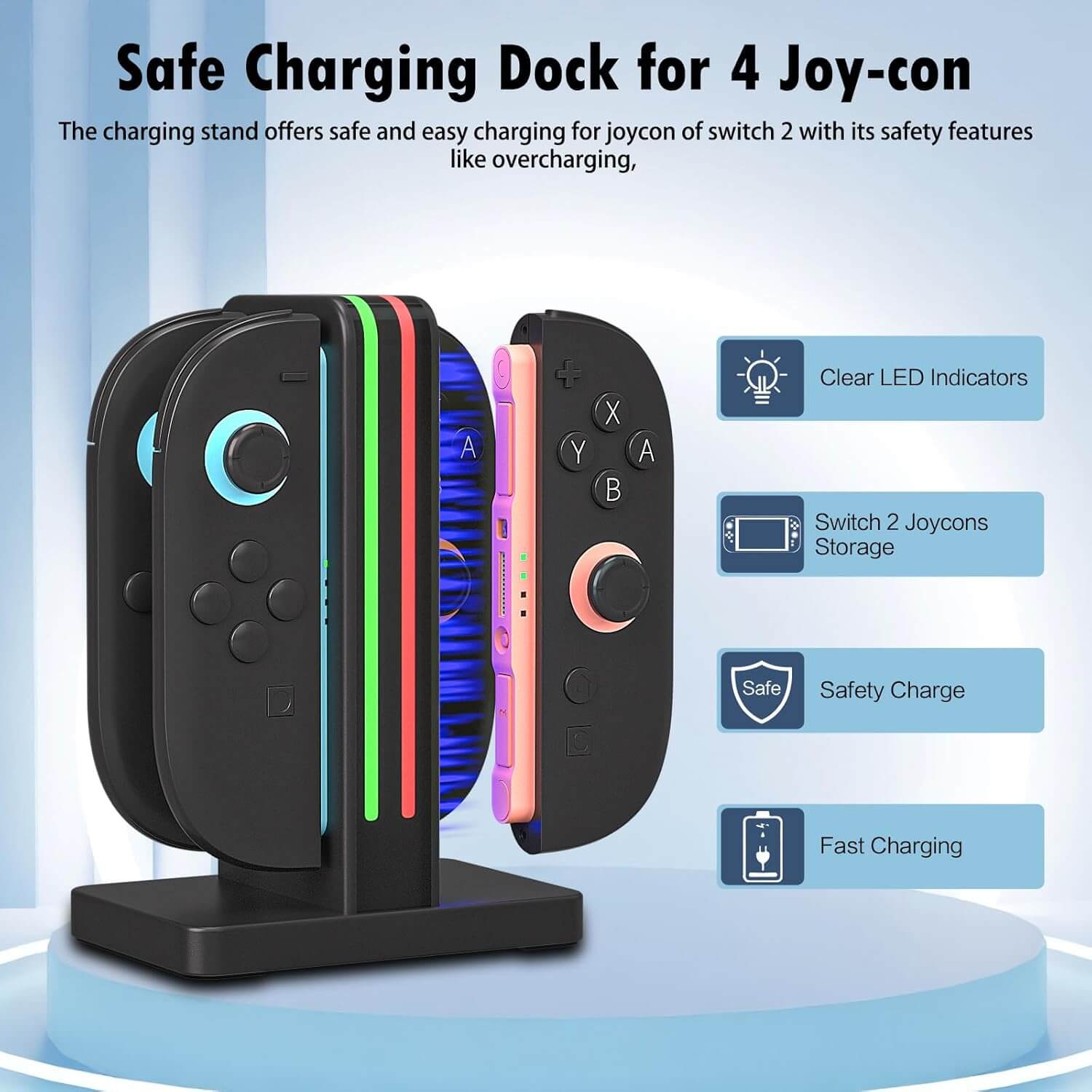 switch 2 joycon charger dock