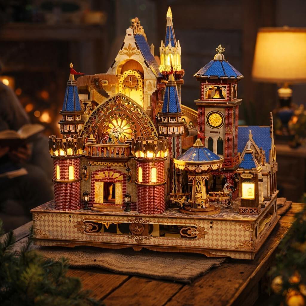 mechanical 3d wooden puzzle