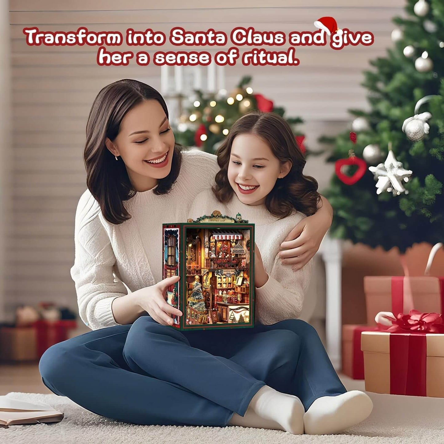 Christmas Book Nook Kit with LED & Music