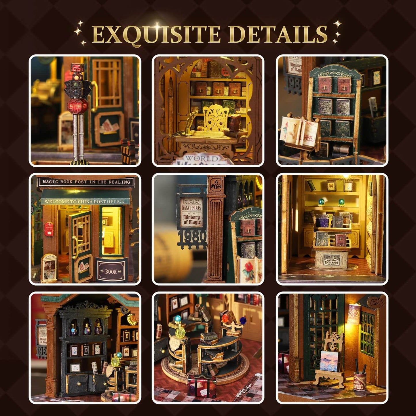 LED Bookshop Book Nook Kit